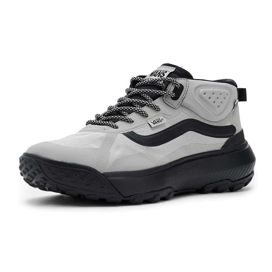 Angled view of the Vans Crosspath Mid Shoe highlighting the water-resistant construction, durable materials, and versatile outdoor-inspired design.