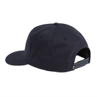 Back view of the Vans Drop V Snapback Hat in Parisian Nights navy showing adjustable snapback closure and Vans flag label for a custom everyday fit