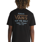 Close-up of the Vans Holder St Classic T-Shirt back graphic while worn, highlighting bold design on a heavyweight tactical tee made for off-duty operators