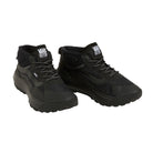 Pair of Vans MTE Crosspath Mid Shoes in Black showcasing the lightweight hiking-inspired design, durable construction, and all-terrain capability.
