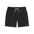 Black Vans Range Sport Shorts with lightweight performance construction, drawcord waistband, and moisture-shedding DWR treatment.