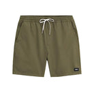 Vans Range Sport Shorts in Mossy Olive featuring lightweight stretch fabric, a DWR finish, and an elastic waistband for active everyday wear.