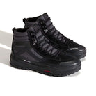 Angled view of the Black Vans Sk8-Hi GORE-TEX Insulated Shoe highlighting weather-resistant materials and insulated construction.