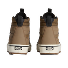 Back view of the sepia Vans Sk8-Hi Waterproof MTE showing padded heel collar and durable waterproof construction made for cold-weather wear and everyday use