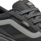 Close-up of Vans UltraRange 2.0 lacing texture and Vans branding, highlighting durable construction, mesh upper, and signature details for everyday wear