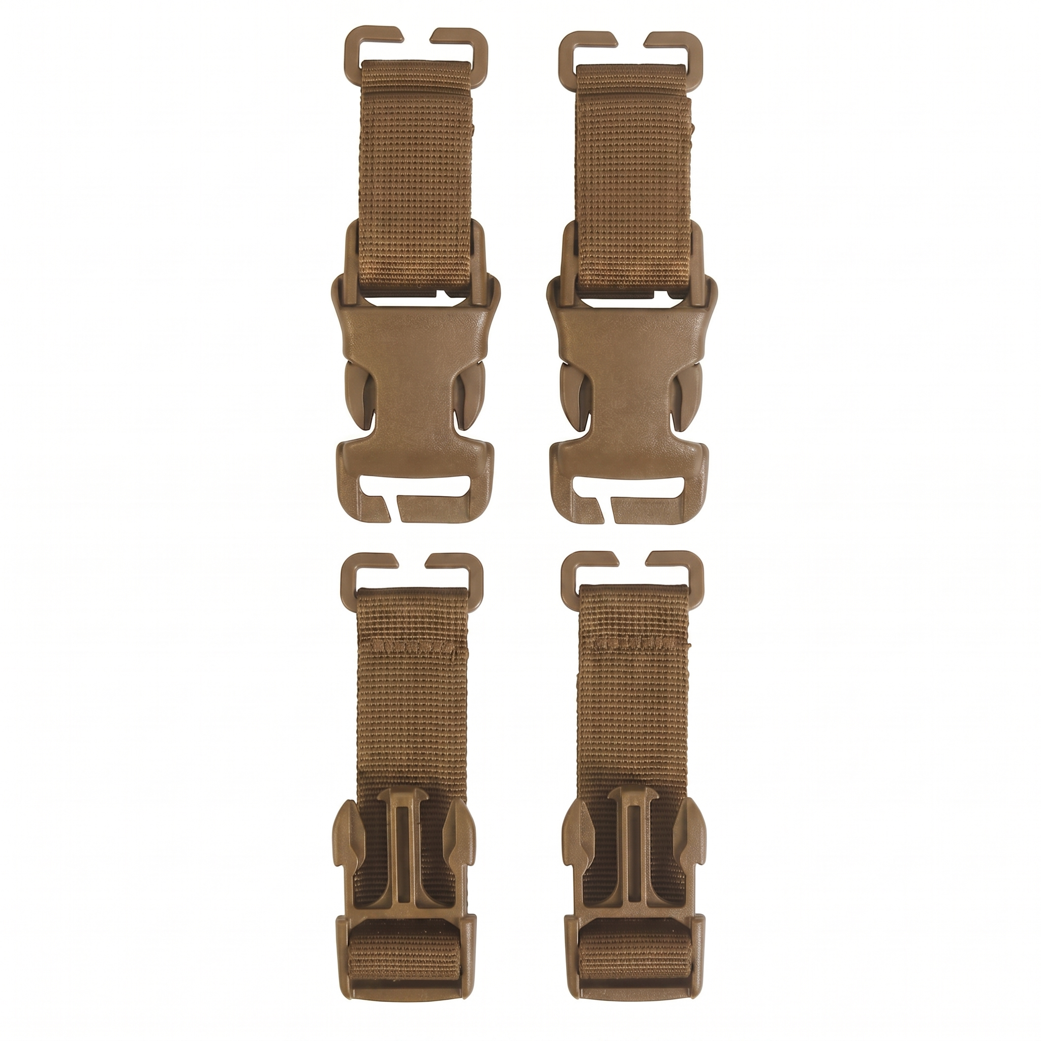 Velocity Systems SwiftClip Kit in Coyote Brown designed to provide rapid attachment and removal of chest rigs and modular load-bearing accessories.