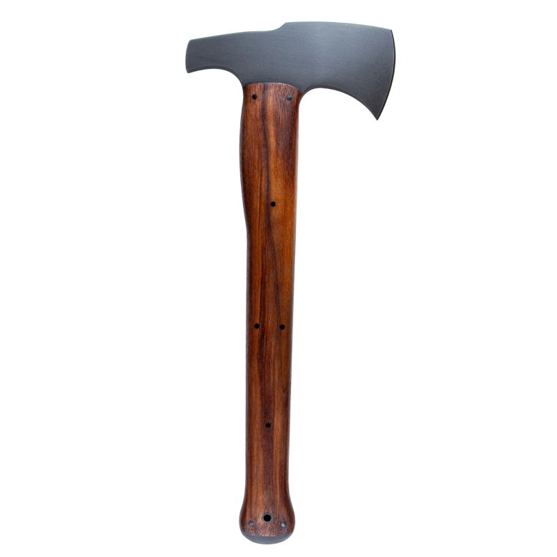 Winkler Knives Hammer Combat Axe walnut smooth handle version with hammer poll head and glass breaker built for military breaching