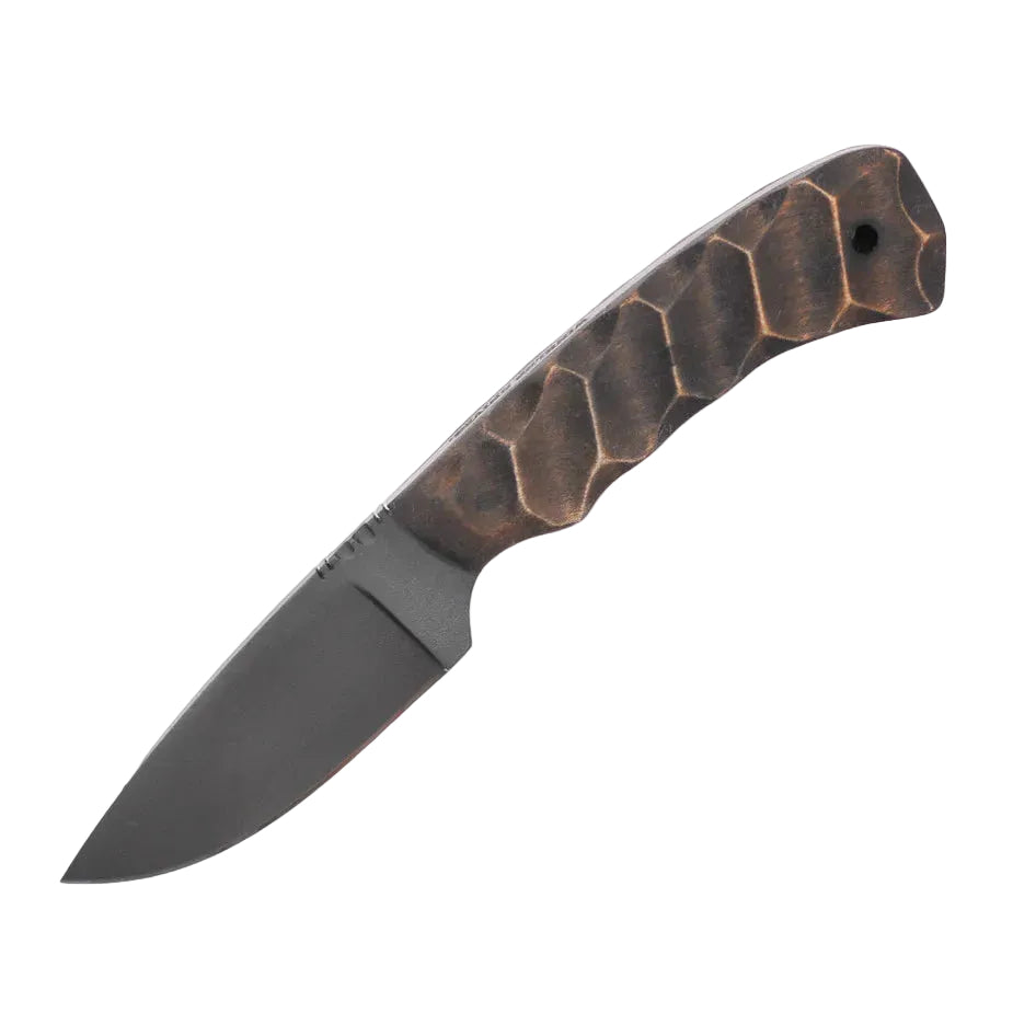 Winkler Huntsman maple sculpted handle version featuring ergonomic contouring and 3.5 inch 80CrV2 blade for compact field carry