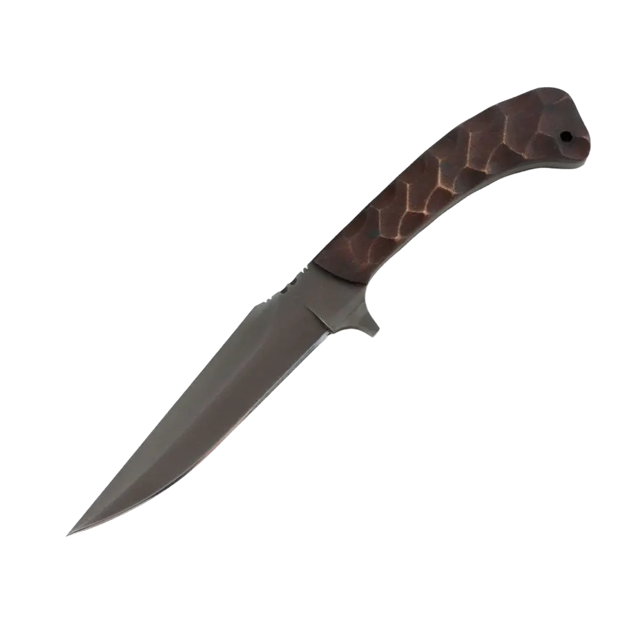 Winkler Shadow Strike tactical fixed blade with sculpted maple handle scales providing enhanced ergonomics for defensive and EDC applications