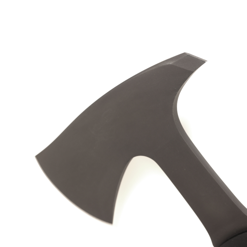 Macro view of rear breaching spike on Winkler Ridge Line Hatchet tactical hatchet