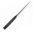 Side view of Winkler Shadow Strike with sculpted black laminate handle displaying contoured grip and slim tactical blade profile