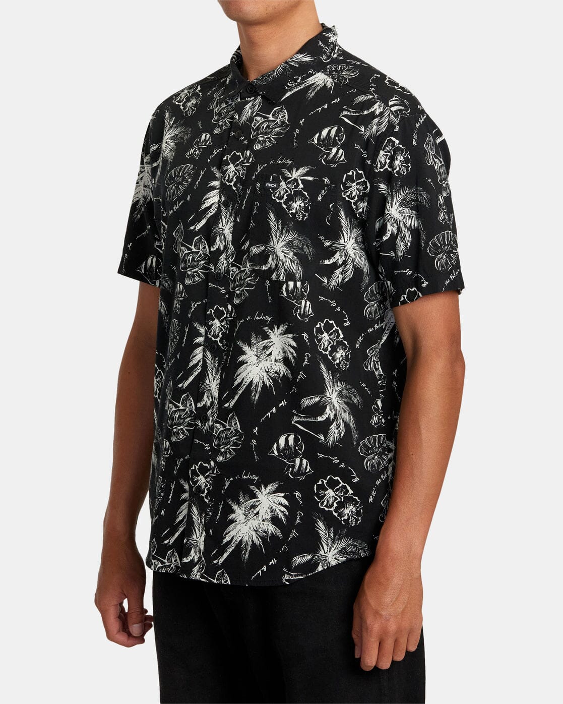 RVCA Tropic Winds S/S Button Up Button-Up Shirt RVCA 