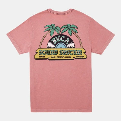 RVCA Dance Haul T-Shirt Graphic Tee RVCA Flamingo Large 