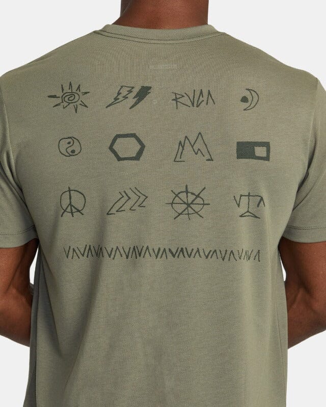 RVCA VA Scrap Elements Wicking T-Shirt Graphic Tee RVCA 