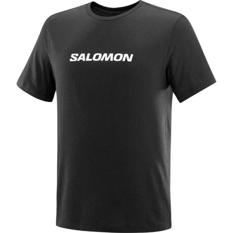 Salomon Logo Perf SS Tee Deep Black T-Shirt Salomon Medium 