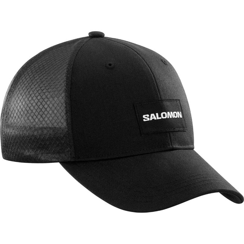 Salomon Curved Trucker Cap Deep Black Hat Salomon S/M 