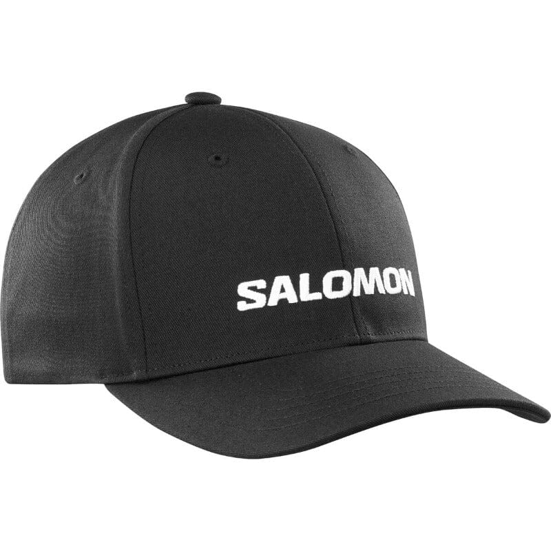 Salomon Logo Cap Deep Black OSFA Hat Salomon 