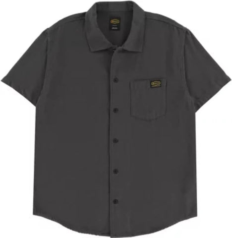 RVCA Day Shift Solid S/S Shirt Apparel RVCA Black Large 
