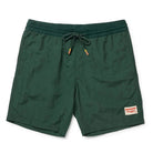 Green shorts with a Seager brand label on a white background