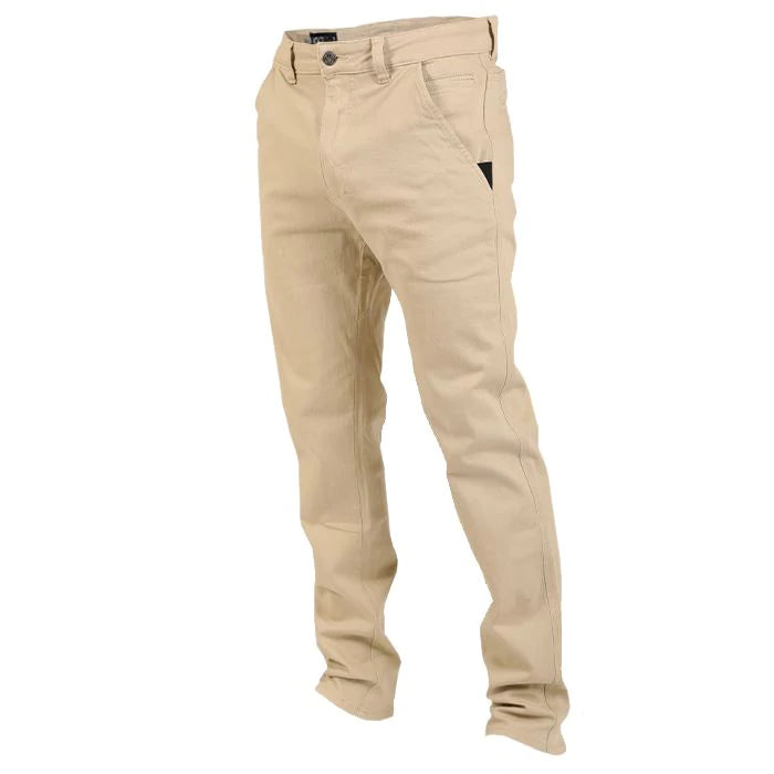 Chino tactical pants in Desert Sand tan color from Tactical Distributors slim Carlos Ray line 