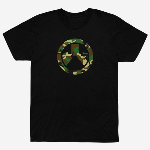 Magpul Woodland Camo Icon Blend T-Shirt T-Shirt Magpul Black Small 