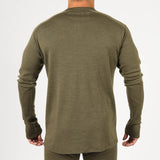 MTHD Merino Mid Weight Henley Top L1 Base Layer Top MTHD 