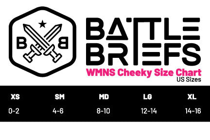 Battle Briefs Women's Cheeky Greyscale Topo Brief Battle Briefs 