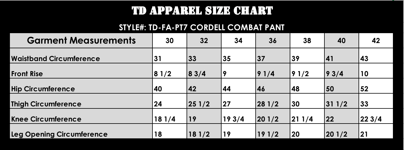 TD Cordell Combat Tactical Pants Pants TD Apparel 