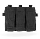 Crye Precision AVS Detachable Flap M4 in Black built for rapid reload access and modular front plate carrier configurations.