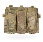 Crye Precision AVS Detachable Flap M4 in MultiCam featuring three integrated M4 magazine pouches for AVS and JPC plate carrier systems.