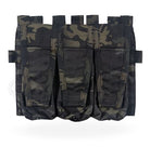Crye Precision AVS Detachable Flap M4 in MultiCam Black featuring a streamlined triple-magazine placard design for AVS and JPC carriers.