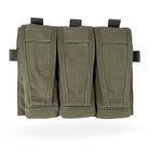 Crye Precision AVS Detachable Flap M4 in Ranger Green designed to securely carry three 5.56 magazines while maintaining a low-profile carrier setup.