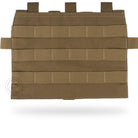 Crye Precision AVS Detachable Flap MOLLE in Coyote Brown featuring a low-profile modular platform for customizable front carrier configurations.