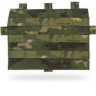 Crye Precision AVS Detachable Flap MOLLE in MultiCam Tropic featuring three rows of MOLLE webbing for mounting magazines, utility pouches, and mission-specific gear to AVS and JPC plate carriers.