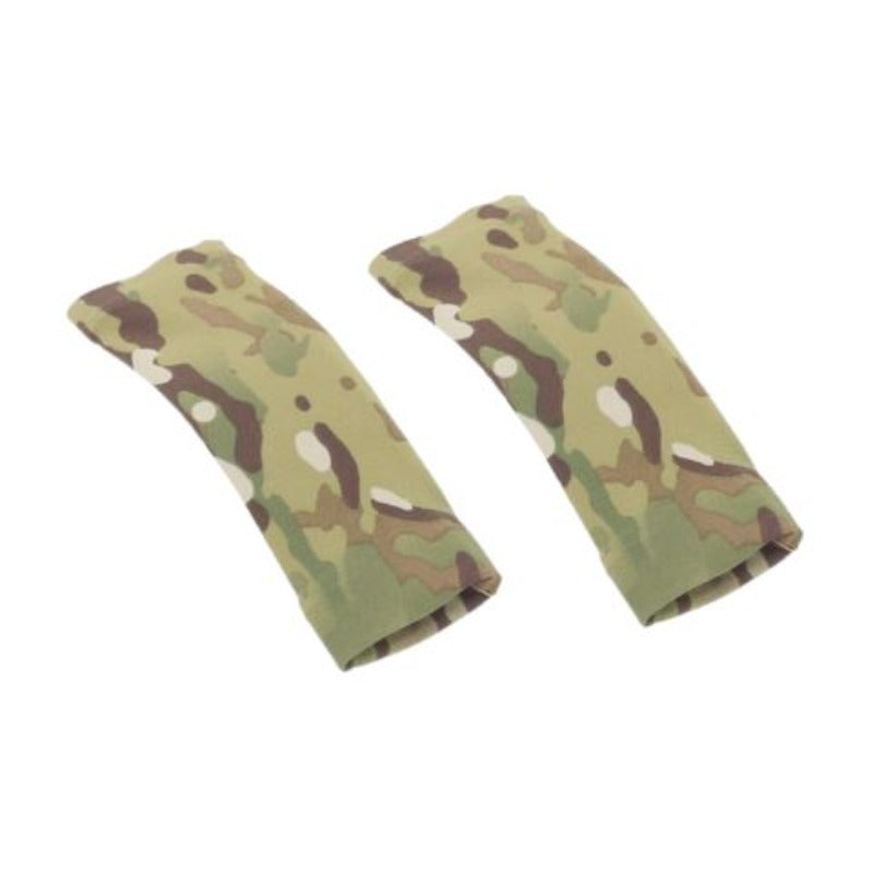 Ferro Concepts ADAPT Padded Strap Socks in Multicam featuring low profile shoulder padding and integrated cable management for plate carriers