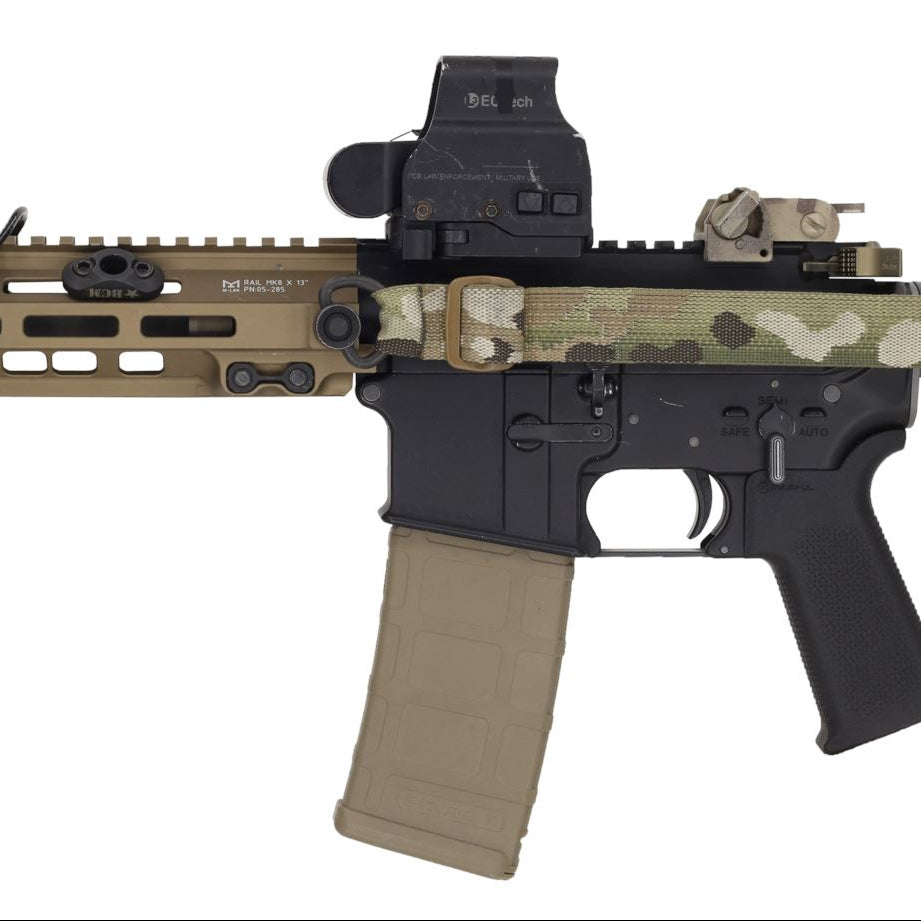 Ferro Concepts D Loop QD Swivel mounted to rifle QD attachment point providing secure sling connection for weapon retention and carry
