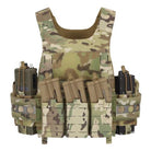 Ferro Concepts KTAR Front Flap mounted to tactical plate carrier providing rapid access to three AR magazines