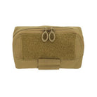 Ferro Concepts MOLLE Admin Panel Coyote Brown low profile utility pouch with internal organization and MOLLE compatibility