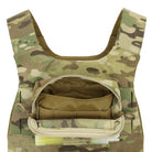 Ferro Concepts MOLLE Admin Panel opened to display internal divider, elastic retention slots, and organized storage for pens, chemlights, and small equipment