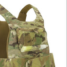 Ferro Concepts MOLLE Admin Panel installed on tactical plate carrier providing organized storage for admin gear, tools, and mission essentials