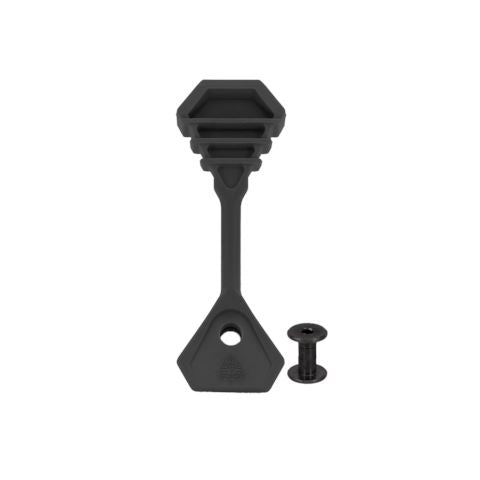 Black Ferro Concepts Pull Tab Kit with included mounting hardware designed to improve grip and sling adjustment speed on the Slingster.