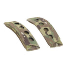 Ferro Concepts Shoulder Pads in Multicam | 2" strap-compatible comfort pads with foam padding, spacer mesh, and cable passthroughs for hydration tubes and comms