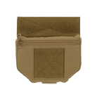 Ferro Concepts The Dangler Coyote Brown tactical storage pouch designed to mount beneath plate carriers and chest rigs