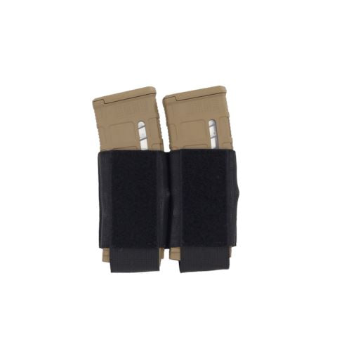 Ferro Concepts Turnover Double 556 Black elastic rifle magazine insert designed for plate carriers, chest rigs, and Velcro compatible loadouts