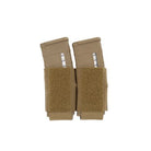 Ferro Concepts Turnover Double 556 Coyote Brown low profile elastic insert for carrying two 5.56, .223, or 7.62x39 magazines 