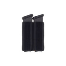 Ferro Concepts Turnover Double Pistol Black elastic magazine insert designed for secure storage of two pistol magazines inside plate carriers and cummerbunds