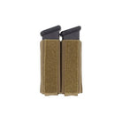 Ferro Concepts Turnover Double Pistol Coyote Brown low bulk pistol magazine insert with hook and loop mounting compatibility