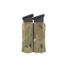Ferro Concepts Turnover Double Pistol in Multicam featuring low profile elastic retention for two pistol magazines and Velcro compatible mounting systems