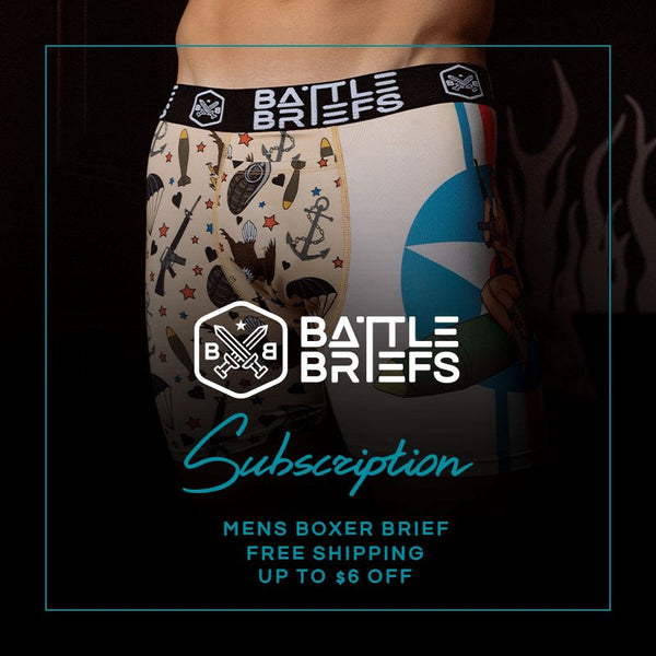Battle Briefs Men's Monthly SUBSCRIPTION Underwear Battle Briefs 