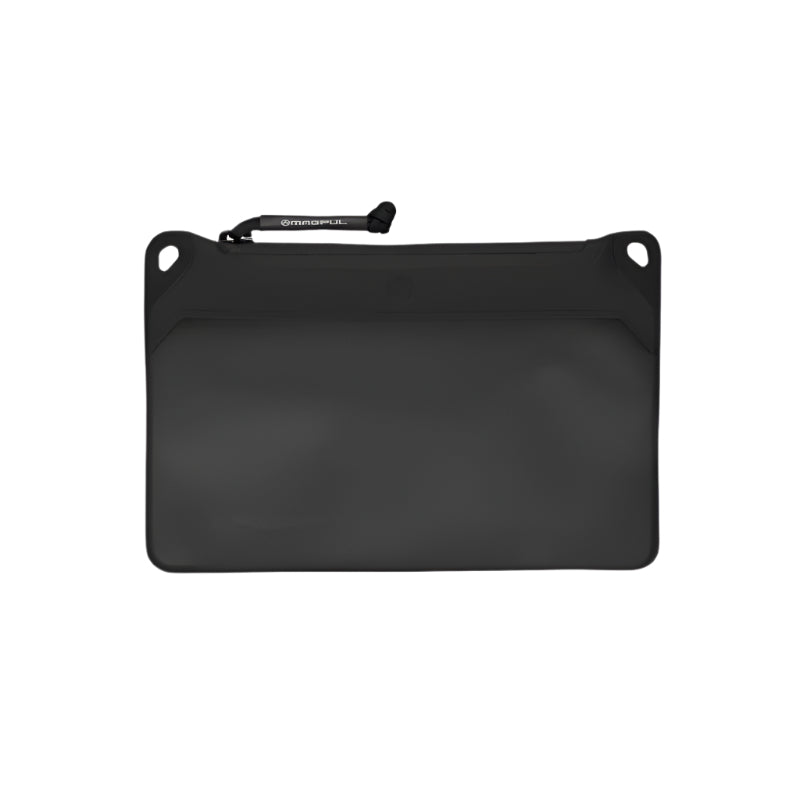Magpul DAKA Window Pouch Small Black front view showing translucent clear window and waterproof welded construction